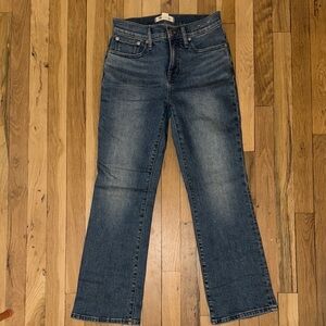 Madewell Dark Blue Boot Cut Jeans
